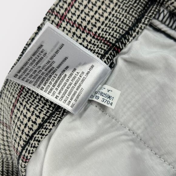American Eagle Super Hi-Rise Plaid Skinny Trouser Size 4 Regular - Picture 7 of 10